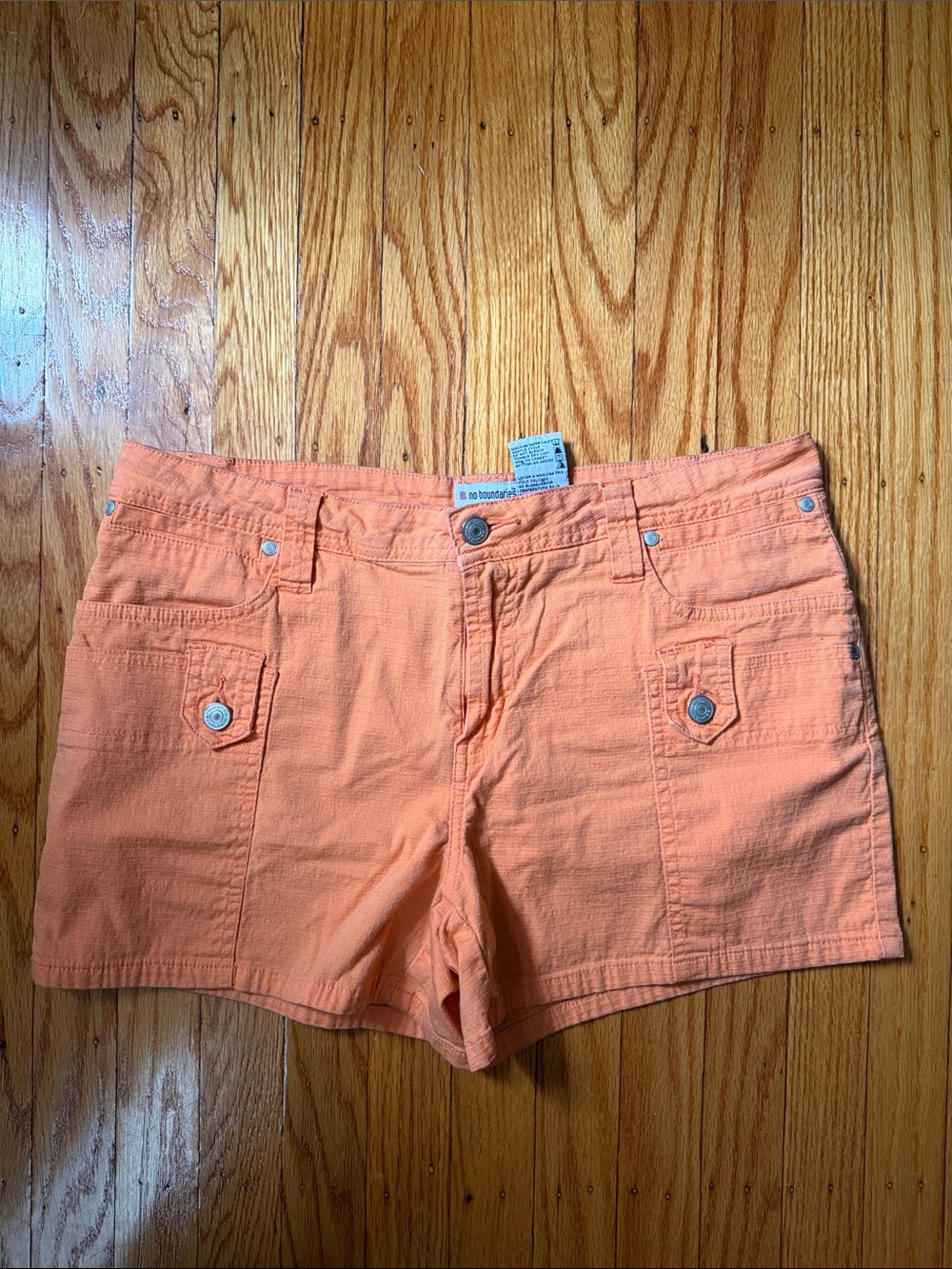 VTG 00s No Boundaries Peach-Orange Women's Cargo Shorts